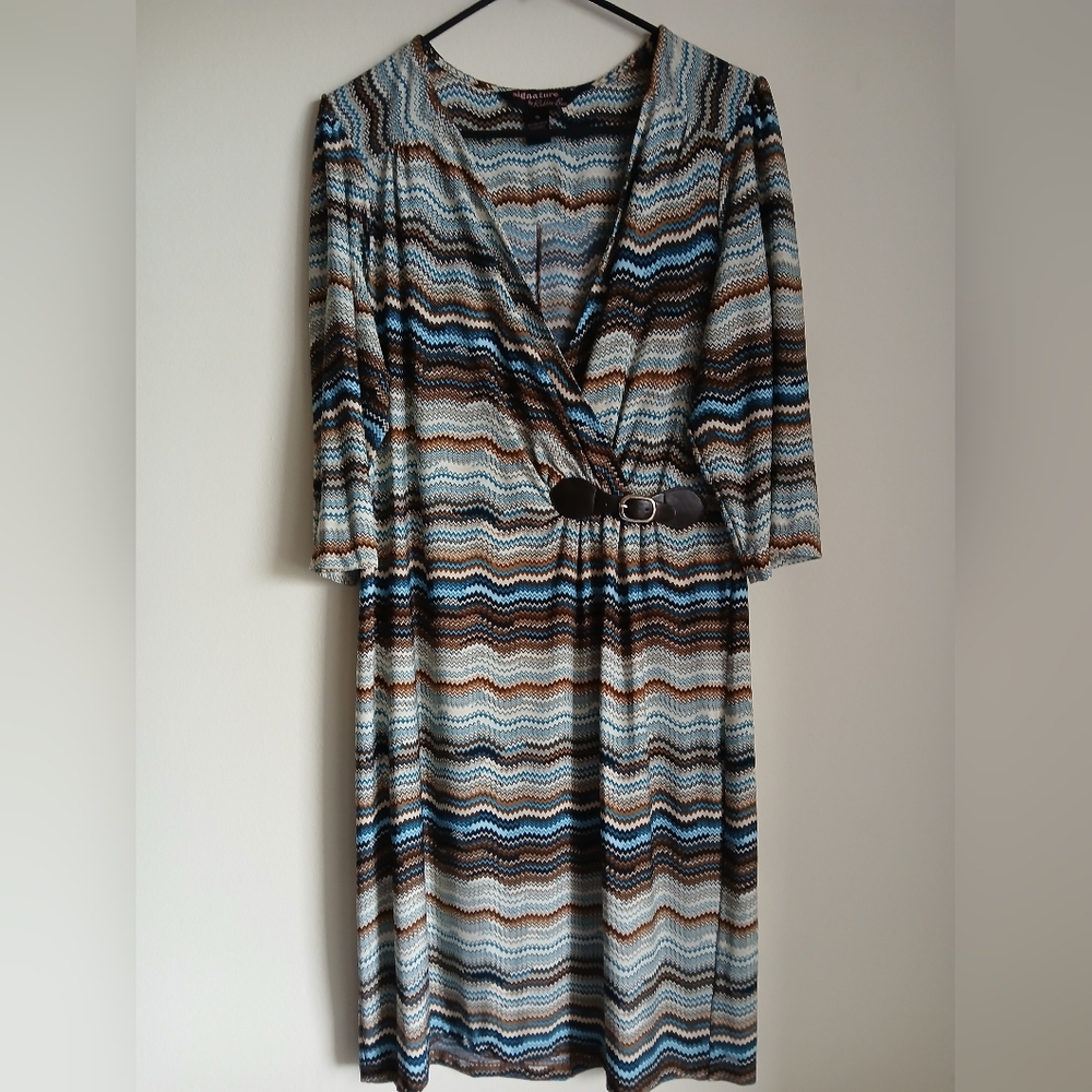 SIGNATURE BY ROBBIE BEE DRESS 1X